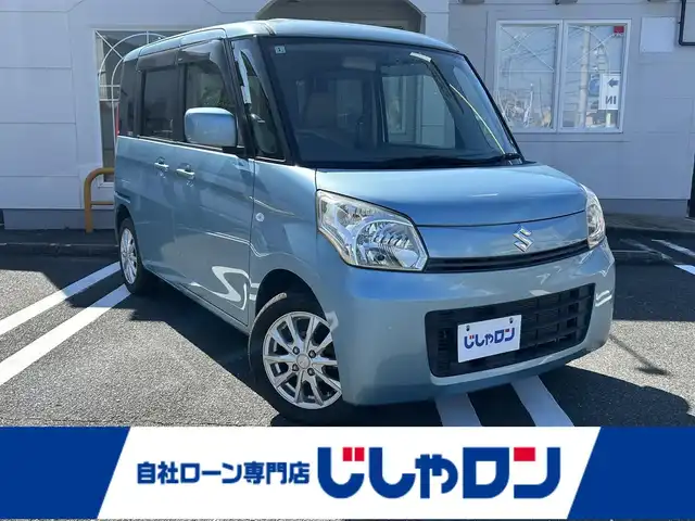 スズキ スペーシア X 奈良県 2014(平26)年 5.1万km フィズブルーパールメタリック ”(株)IDOMが運営する【じしゃロン奈良店】の自社ローン専用車両になります。/こちらは現金またはオートローンご利用時の価格です。自社ローンご希望の方は別途その旨お申付け下さい”