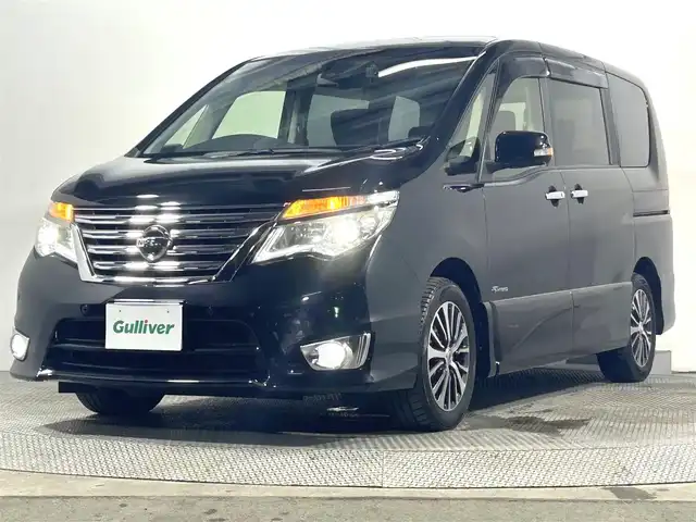 日産 セレナ HWS S HV Vセレ +SeftyⅡ 大阪府 2016(平28)年 6.1万km ダイヤモンドブラック 純正ナビTV 360カメラ 両側パワースライドドア クルーズコントロール 衝突軽減ブレーキ レーンアシスト スマートキー プッシュスタート リアオートエアコン ドライブレコーダー ETC ワンオーナー