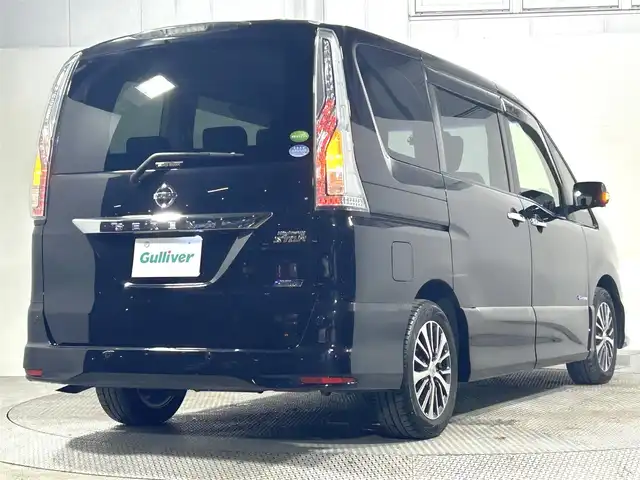 日産 セレナ HWS S HV Vセレ +SeftyⅡ 大阪府 2016(平28)年 6.1万km ダイヤモンドブラック 純正ナビTV 360カメラ 両側パワースライドドア クルーズコントロール 衝突軽減ブレーキ レーンアシスト スマートキー プッシュスタート リアオートエアコン ドライブレコーダー ETC ワンオーナー