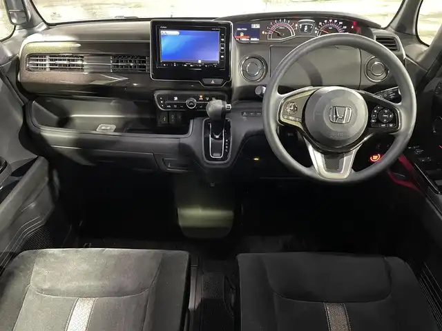 ホンダ Ｎ ＢＯＸ カスタム G EX ホンダセンシング 青森県 2018(平30)年 9.7万km クリスタルブラックパール ワンオーナー/４WD/Gathers製SDナビ/　CD、DVD、USB、SD、BT/フルセグTV/純正エンジンスターター/クルーズコントロール（追従有）/バックカメラ/両側パワースライドドア/ドライブレコーダー/ビルトインETC/前席シートヒーター/ミラーヒーター/純正14インチアルミ（夏タイヤ）車載/クリアランスソナー/保証書/説明書