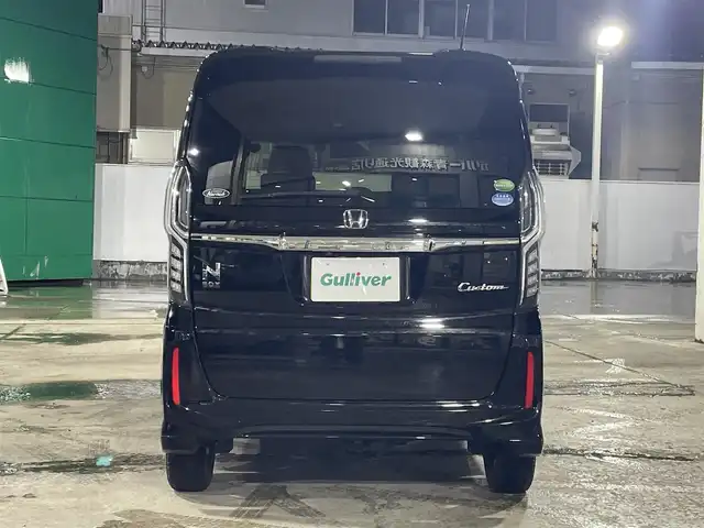 ホンダ Ｎ ＢＯＸ カスタム G EX ホンダセンシング 青森県 2018(平30)年 9.7万km クリスタルブラックパール ワンオーナー/４WD/Gathers製SDナビ/　CD、DVD、USB、SD、BT/フルセグTV/純正エンジンスターター/クルーズコントロール（追従有）/バックカメラ/両側パワースライドドア/ドライブレコーダー/ビルトインETC/前席シートヒーター/ミラーヒーター/純正14インチアルミ（夏タイヤ）車載/クリアランスソナー/保証書/説明書