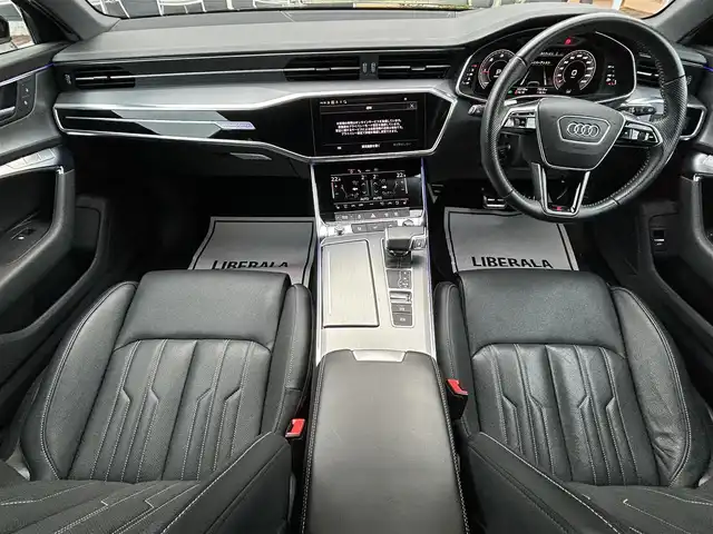 アウディ アウディ Ａ６ アバント 40TDIクワトロ Sライン 滋賀県 2021(令3)年 3.3万km 黒 360°カメラ/４ゾーンオートエアコン/前後ドライブレコーダー/パワーバックドア/全席シートヒーター　黒革シート/全席シートエアコン/バーチャルコックピット/LEDヘッドライト/純正AW19/フルセグテレビ