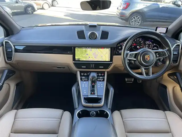 ポルシェ ポルシェ カイエン S 山梨県 2018(平30)年 4.4万km 青 ＳＲ　/薄茶革　/４ＺシートＨ／ベンチＬ／エアコン　/ブルメスター３ＤＳ　/１４ＷＡＹシート　/ナイトＡ　/イージーＣ　/ターボ２１ＡＷ　/アンビエントＬ　/ルーフレール　/マトリＬＥＤ　/純正メモリナビ　/全周囲Ｃ