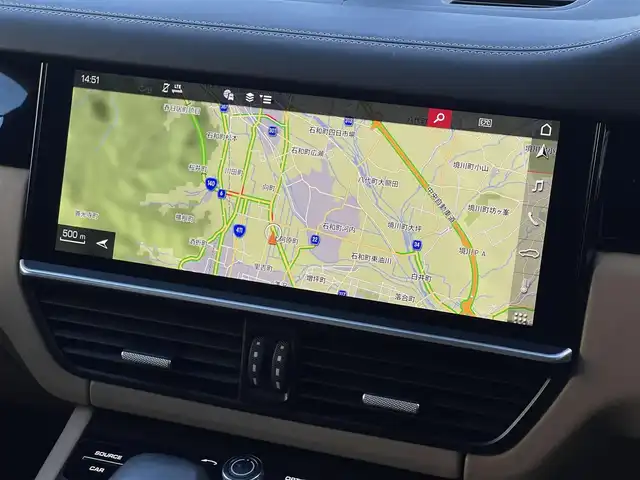 ポルシェ ポルシェ カイエン S 山梨県 2018(平30)年 4.4万km 青 ＳＲ　/薄茶革　/４ＺシートＨ／ベンチＬ／エアコン　/ブルメスター３ＤＳ　/１４ＷＡＹシート　/ナイトＡ　/イージーＣ　/ターボ２１ＡＷ　/アンビエントＬ　/ルーフレール　/マトリＬＥＤ　/純正メモリナビ　/全周囲Ｃ