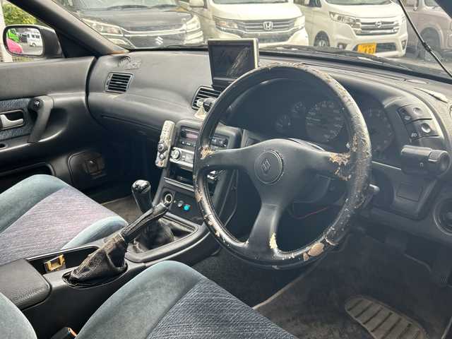 日産 スカイライン GTS タイプS 滋賀県 1993(平5)年 13.9万km 黒 リアウィング/5MT/純正AW積込/パワーウィンドウ/電格ミラー/ＥＴＣ