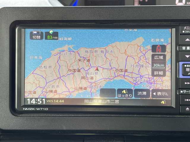 ダイハツ タント カスタム X 岡山県 2021(令3)年 2.9万km レーザーブルークリスタルシャイン 純正ナビ　NMZK-W71D/フルセグTV、Bluetooth、AM、FM/CD、DVD/全方位カメラ/両側パワースライドドア/前席シートヒーター/ハーフレザーシート/純正ドライブレコーダー/両側パワースライドドア/スマートキー/プッシュスタート/リアロールサンシェード/シートバックテーブル/スマートアシスト