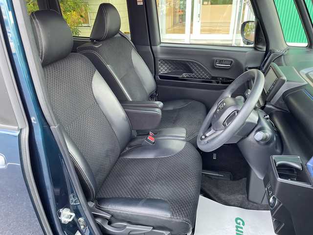 ダイハツ タント カスタム X 岡山県 2021(令3)年 2.9万km レーザーブルークリスタルシャイン 純正ナビ　NMZK-W71D/フルセグTV、Bluetooth、AM、FM/CD、DVD/全方位カメラ/両側パワースライドドア/前席シートヒーター/ハーフレザーシート/純正ドライブレコーダー/両側パワースライドドア/スマートキー/プッシュスタート/リアロールサンシェード/シートバックテーブル/スマートアシスト