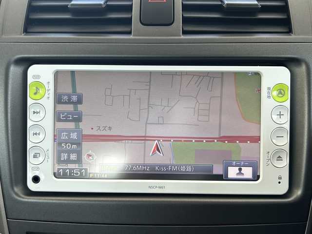 トヨタ カローラ アクシオ X HID エクストラリミテッド 兵庫県 2012(平24)年 2.1万km シルバーM 純正メモリナビ（AM・FM・ワンセグ・CD・DVD）　ETC　ISOFIX　プッシュスタート　オートライト　純正フロアマット　純正レース素材シートカバー　純正ドアバイザー