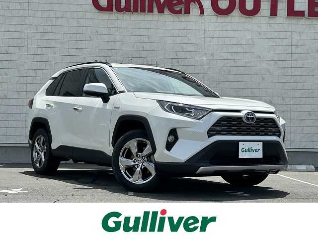 トヨタ ＲＡＶ４ ハイブリットG 長野県 2019(令1)年 3万km ホワイトパールクリスタルシャイン ワンオーナー/フルセグテレビ/バックカメラ/アイドリングストップ/クルーズコントロール/プッシュスタート/純正ETC　ビルトイン/純正フロアマット/純正アルミホイール/純正ナビ/コーナーセンサー/ABS/横滑り防止装置/オートマチックハイビーム/レーンキープアシスト/UVカットガラス