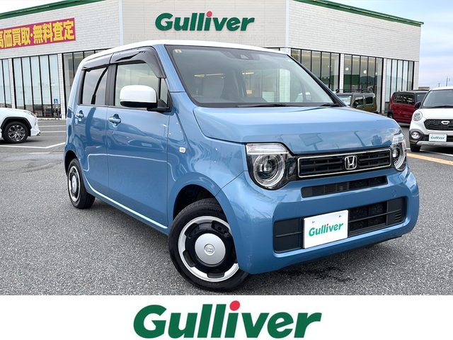 ホンダ Ｎ ＷＧＮ Lターボ ホンダセンシング 鳥取県 2020(令2)年 6.1万km ホライズンシーブルーパール ４・W・D/ワンオーナー/純正ナビ/フルセグ/DVD/CD/BT/USB/ビルトインETC/前席シートヒーター/ホンダセンシング/レーダークルーズコントロール/レーンキープアシスト/電動パーキングブレーキ/LEDヘッドライト/プッシュエンジンスタート/アイドリングストップ/保証書・取扱説明書/スペアキーｘ１/スタッドレスセット積込み(６部山)