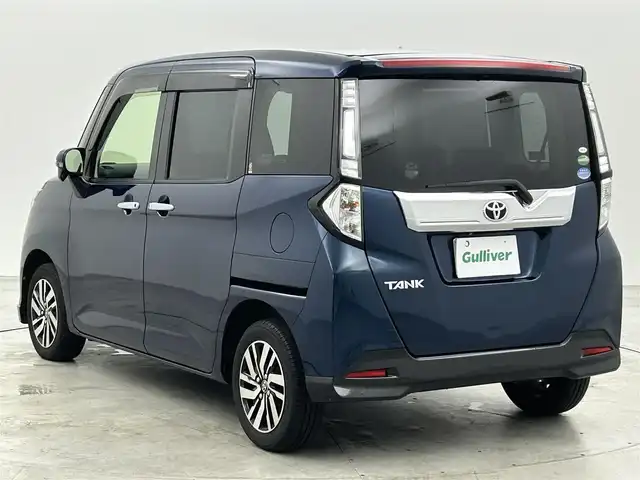 トヨタ タンク カスタムG 福岡県 2017(平29)年 6.8万km レーザーブルークリスタルシャイン 純正９型ナビ（フルセグＴＶ）　/ＴＶキャンセラー　/バックカメラ　/フロントスポイラー　/ＥＴＣ　/クルーズコントロール　/衝突軽減ブレーキ　/アクセル踏み間違い防止　/横滑り防止/アイドリングストップ/両側電動スライドドア　/シートヒーター　/ＬＥＤヘッドライト/プッシュスタート/純正１４インチアルミホイール