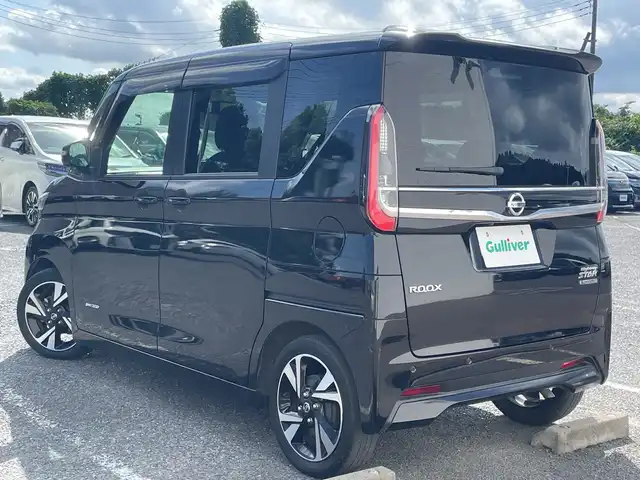 日産 ルークス HWS Gターボ アーバンクロム プロパイロットED 千葉県 2022(令4)年 4.6万km 黒 ナビ 全方位カメラ プロパイロット 両側電動スライドドア ハンズフリーオートスライド エマブレ フルセグ BT マット バイザー スマートキー プッシュスタート LEDライト オートライト 15AW