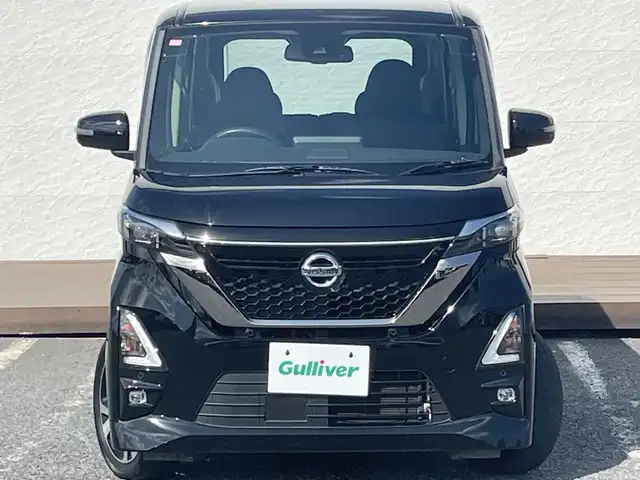 日産 ルークス HWS Gターボ アーバンクロム プロパイロットED 千葉県 2022(令4)年 4.6万km 黒 ナビ 全方位カメラ プロパイロット 両側電動スライドドア ハンズフリーオートスライド エマブレ フルセグ BT マット バイザー スマートキー プッシュスタート LEDライト オートライト 15AW