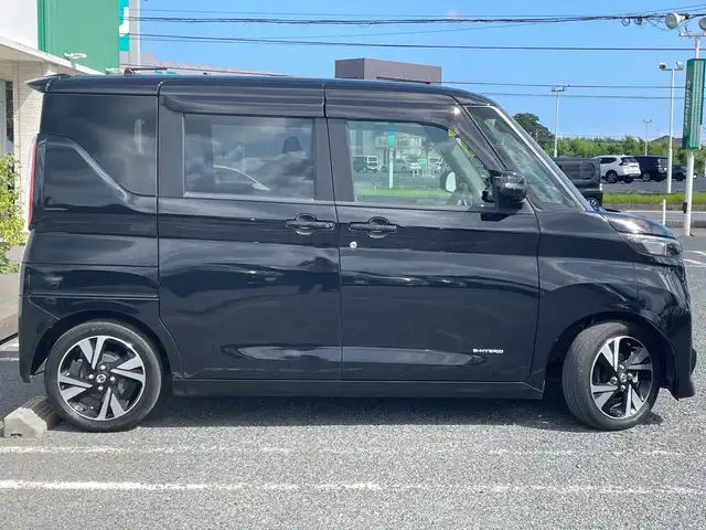日産 ルークス HWS Gターボ アーバンクロム プロパイロットED 千葉県 2022(令4)年 4.6万km 黒 ナビ 全方位カメラ プロパイロット 両側電動スライドドア ハンズフリーオートスライド エマブレ フルセグ BT マット バイザー スマートキー プッシュスタート LEDライト オートライト 15AW