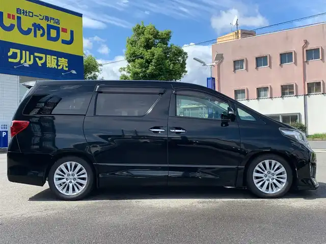 トヨタ アルファード 240S 福井県 2013(平25)年 12.7万km ブラック (株)IDOMが運営する【じしゃロン福井店】の自社ローン対象車両になります。こちらは現金またはオートローンご利用時の価格です。自社ローンご希望の方は別途その旨お申付け下さい/社外ナビ（CD・DVD・MSV）/フルセグテレビ/ETC/片側パワースライドドア/HID
