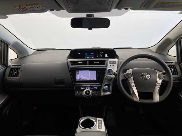 トヨタ プリウス α S 茨城県 2015(平27)年 7.5万km グレーメタリック ワンオーナー　純正ナビ　フルセグＴＶ　バックモニター　ビルトインＥＴＣ　ＬＥＤライト　純正１６インチアルミホイール　オートライト　横滑り防止装置　スマートキ―　アイドリングストップ　純正フロアマット