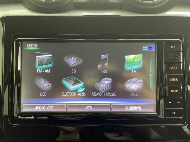 スズキ スイフト RS 大分県 2020(令2)年 7.7万km スーパーブラックパール 純正７型ナビ　CN-RZ753W/（CD/DVD/BT/SD/フルセグTV)/バックカメラ/ＥＴＣ/デュアルブレーキセンサーサポート/車線逸脱警報装置/ふらつき警報装置/先行車発信お知らせ機能/パドルシフト/シートヒーター/ステアリングリモコン/電動格納ミラー/フォグランプ/スペアキー1本