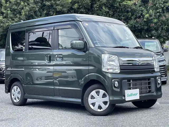 スズキ エブリィ ワゴン JPターボ 東京都 2020(令2)年 3.7万km クールカーキPM ワンオーナー/ディスプレイオーディオ（PVH-9300DVSZS）/・Bluetoothオーディオ/USBオーディオ/・Apple CarPlay/AndroidAuto/DVD/シートヒーター（運転席）/両側イージークローザースライドドア/オートライト/オートハイビーム/ETC/前後ドライブレコーダー/取扱説明書/保証書/スペアキー1本