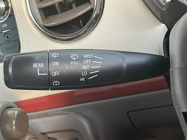 スズキ ラパン ショコラ G 道央・札幌 2014(平26)年 6.6万km ブルーイッシュブラックパール3 ・4WD/・純正ナビ（BT&ワンセグ）/・社外ドライブレコーダー/・電動格納ミラー/・プッシュスタート/・インテリキー/・HIDヘッドライト/・オートライト/・D側シートヒーター/・純正フロアマット/・純正スチールホイール付きサマータイヤ