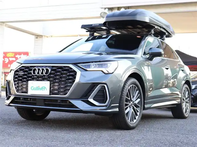 アウディ アウディ Ｑ３ SB 35TDIクワトロ Sライン 神奈川県 2023(令5)年 2.1万km グレー ワンオーナー/コンビニエンス/アシスタントパッケージ/プラスパッケージ/テクノロジーパッケージ/純正ナビ/全方位カメラ/ミラー型ドライブレコーダー/クルーズコントロール/プッシュスタート/ETC2.0/LEDヘッドライト/保証書/取説/記録(R.6.7)/スペアスマートキー/ルーフキャリア/ルーフラック