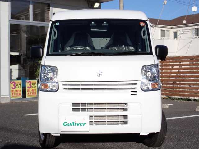 スズキ エブリイ PA リミテッド 千葉県 2025(令7)年 0.1千km スペリアホワイト ハロゲンヘッドライト/アイドリングストップ/横滑り防止装置/盗難防止装置/衝突軽減システム/後方コーナーセンサー/ABS/パワステ/パワーウィンドウ/エアバッグ/スマートキー/スペアキー