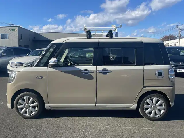 ダイハツ ムーヴ キャンバス X SA Ⅱ 群馬県 2016(平28)年 10.7万km パールホワイトⅢ/ナチュラルベージュマイカメタリック 2トーン (株)IDOMが運営する【じしゃロン伊勢崎店】の自社ローン専用車両になりますこちらは現金またはオートローンご利用時の価格です。自社ローンご希望の方は別途その旨お申付け下さい/スマートアシストII/社外メモリーナビゲーション/バックカメラ/CD/DVD/SD/BT/USB/DTV/BT/エンジンスターター/ETC/アイドリングストップ/ルーフキャリア/フォグランプ/純正フロアマット