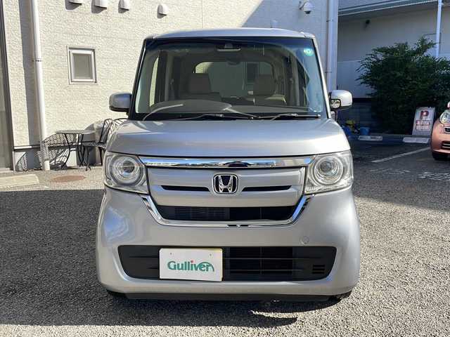 ホンダ Ｎ ＢＯＸ G L ホンダセンシング 兵庫県 2018(平30)年 3.6万km ルナシルバーM HondaSENSING（衝突被害軽減システム）/社外SDナビ/ Bluetooth/USB/iPod/DVD/AM/FM/バックカメラ/純正ビルトインETC/ワンセグテレビ（走行中視聴可能）/片側パワースライドドア/ベンチシート/フルフラットシート/アイドリングストップ/アダプティブクルーズコントロール/アンチロック・ブレーキ・システム/レーンキープアシスト/後方コーナーセンサー/盗難防止装置/横滑り防止装置/純正フロアマット/スマートキー/エアバッグ（W）/オートマチックハイビーム/パワーステアリング/パワーウィンドウ/保証書/取扱説明書