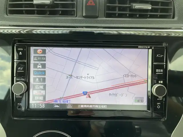 日産 デイズ ハイウェイスターX 三重県 2018(平30)年 6.2万km ホワイトパール 登録時61411km/禁煙車/純正ナビ/（AM/FM/TV/Bluetooth）/フルセグTV/アラウンドビューモニター/アイドリングストップ/純正ドライブレコーダー/プッシュスタート/衝突軽減システム/スペアキー