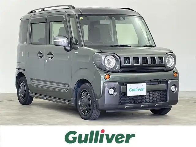 スズキ スペーシア ギア HYBRID XZ 千葉県 2020(令2)年 5万km クールカーキパールメタリック/ガンメタリック2トーン 禁煙車　/衝突軽減システム　/純正８型ナビ　/　　フルセグＴＶ　ＢＴ　ＣＤ　ＤＶＤ　/両側電動スライドドア　/ＥＴＣ　/シートヒーター　/車線逸脱警報　/コーナーセンサー　/追従クルーズコントロール　/ＬＥＤヘッドライト/プッシュスタート/スマートキー/ステアリングリモコン