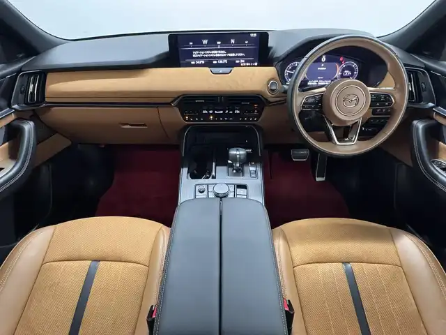 マツダ ＣＸ－６０ XD HV プレミアムスポーツ 三重県 2023(令5)年 2万km ロジウムホワイトプレミアムメタリック ディーゼルターボ・マイルドハイブリッド/4WD/MTモード付8AT/12.3インチナビ/（FM/AM/Bluetooth/USB/CarPlay/AndroidAuto/TV/HDMI）/360°ビュー・モニター/BOSEサウンドシステム（12スピーカー）/ドライブレコーダー前後/i-ACTIVSENSE/・スマートブレーキサポート/・レーダークルーズコントロール/・クルージング&トラフィックサポート/・ドライバー異常時対応システム/・ドライバーモニタリング/・レーンキープアシストシステム/・ブラインドスポットモニタリング/・クロストラフィックアラート（前後）/・パーキングセンサー（前後）/・ヒルディセントコントロール/・【DOP】ドライビングサポートプラス（急アクセル加速抑制機能）/など/装備/・パノラマサンルーフ/・茶革シート/・シートヒーター（D/N/2nd左右）＆ベンチレーション（D/N）/・ステアリングヒーター/・10wayパワーシート（Dメモリー付/N）/・ハンズフリーパワーリフトゲート/・ドライバーパーソナライズ/・アクティブドライビングディスプレイ/・150W電源/・ワイヤレス充電/・左右独立オートエアコン/・純正20inAW/・スマートキーx2＋DSP用x1/など