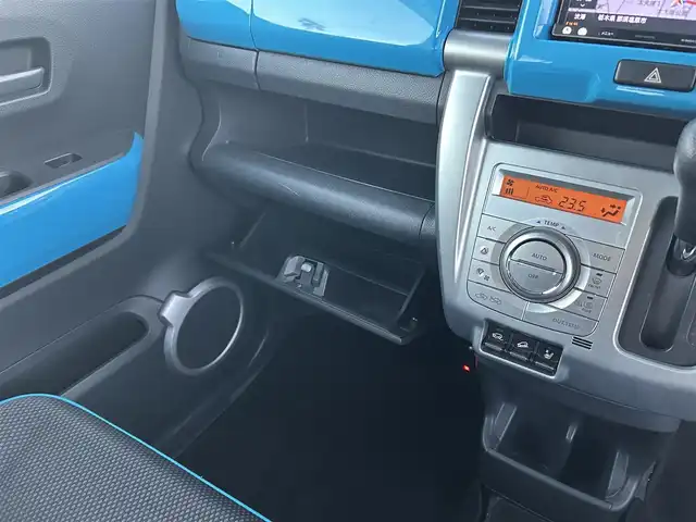 スズキ ハスラー X ターボ 栃木県 2014(平26)年 9.7万km サマーブルーM レーダーブレーキサポート/4WD/ターボ/社外メモリナビ/フルセグTV/DVD/Bluetooth/MSV/バックカメラ/ETC/前後ドライブレコーダー/シートヒーター/アイドリングストップ/横滑り防止装置/スマートキー/プッシュスタート/HIDオートライト/フォグランプ/純正フロアマット/純正15インチAW/社外AW+スタッドレスタイヤ積込/保証書/取説/ナビ説