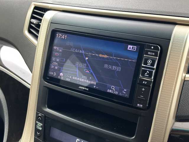 トヨタ ヴェルファイア 2．4Z ゴールデンアイズ 福島県 2013(平25)年 8万km ホワイトパールクリスタルシャイン /禁煙車//４WD//スマートキー//スペアキー//クルーズコントロール//純正ナビ//Bluetooth//フルセグテレビ//純正フリップダウンモニター//電動リアゲート//純正フロアマット//ハーフレザーシート//純正アルミホイール//横滑り防止装置//コーナーセンサー(前後)//オートライト//カーテンエアバック//ビルトインETC