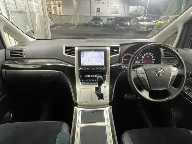 トヨタ ヴェルファイア 2．4Z ゴールデンアイズ 宮城県 2013(平25)年 11.3万km ブラック 純正メモリーナビ/（ＦＭ／ＡＭ／ＣＤ／Ｂｌｕｅｔｏｏｔｈ）　/フルセグテレビ　/ハーフレザーシート　/クルーズコントロール　/両側パワースライドドア　/パワーバックドア　/クールボックス　/フリップダウンモニター/コーナーセンサー/横滑り防止装置/スマートキー/プッシュスタート/ETC