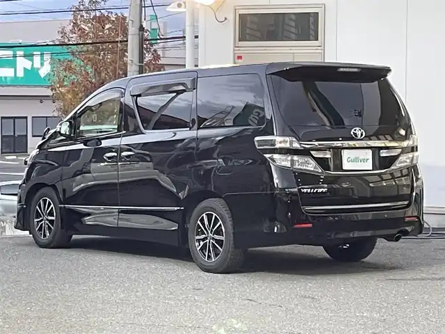 トヨタ ヴェルファイア 2．4Z ゴールデンアイズ 宮城県 2013(平25)年 11.3万km ブラック 純正メモリーナビ/（ＦＭ／ＡＭ／ＣＤ／Ｂｌｕｅｔｏｏｔｈ）　/フルセグテレビ　/ハーフレザーシート　/クルーズコントロール　/両側パワースライドドア　/パワーバックドア　/クールボックス　/フリップダウンモニター/コーナーセンサー/横滑り防止装置/スマートキー/プッシュスタート/ETC