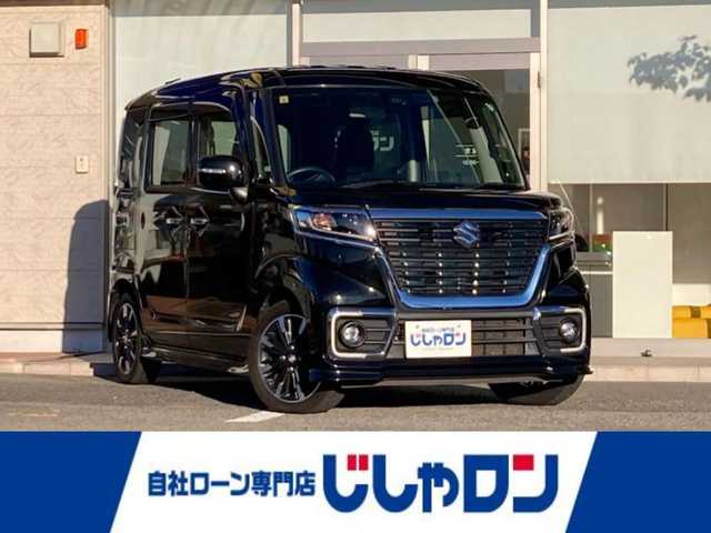 スズキ スペーシア カスタム HYBRID XS 静岡県 2018(平30)年 9.3万km ブルーイッシュブラックパール3 (株)IDOMが運営する【じしゃロン焼津店】の自社ローン対象車両になります。こちらは現金ご利用時の価格です。/自社ローンご希望の方は別途その旨お申付け下さい。　/社外ＳＤナビ/（フルセグＴＶ/Ｂｌｕｅｔｏｏｔｈ接続/ＣＤ/ＤＶＤ）/両側パワースライドドア/衝突軽減ブレーキ/バックカメラ/運転席シートヒーター/ＥＴＣ/ＬＥＤヘッドライト/オートライト/プッシュスタート＆スマートキー