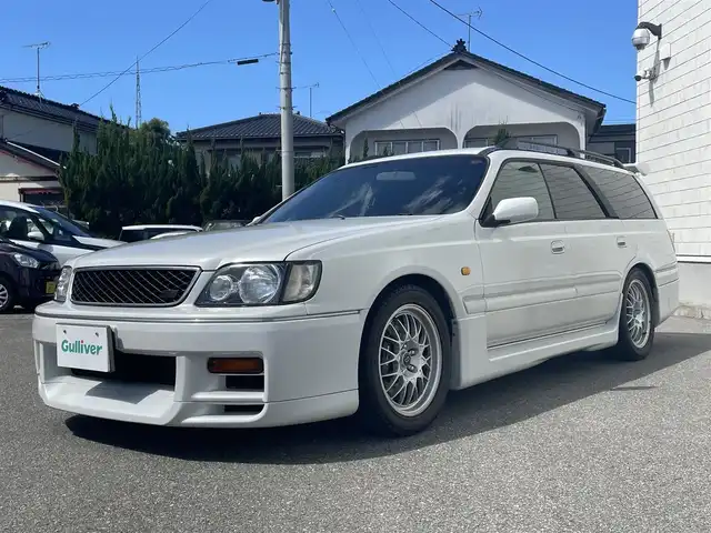 日産 ステージア オーテック260RS 山形県 1998(平10)年 11.6万km シルキースノーパール RB26DETTエンジン/4WDターボ/５速マニュアル/R5 6/10、113062Km時タイミングベルト交換済み/社外サス（純正有り）/専用スポーツシート/専用３連センターコンソールメーター/専用大型ルーフスポイラー/専用ＢＢＳ１７インチＡＷ/ブレンボブレーキ/電動スーパーＨＩＣＡＳ/ETC/新車時保証書、取扱説明書/全記録簿有り
