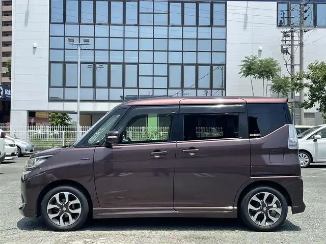 スズキ ソリオ バンディット HV SV 熊本県 2016(平28)年 2.8万km クラッシーブラウンM デュアルカメラブレーキサポート/プッシュスタート/社外ナビ/（CD・DVD・フルセグTV・BTオーディオ・SD）/バックカメラ/純正15インチAW/片側パワースライドドア/クルーズコントロール/LEDヘッドライト/オートライト/フォグライト/横滑り防止装置/ウィンカーミラー/純正フロアマット/純正ドアバイザー/新車保証書/取扱説明書/スマートスペアキー×1本