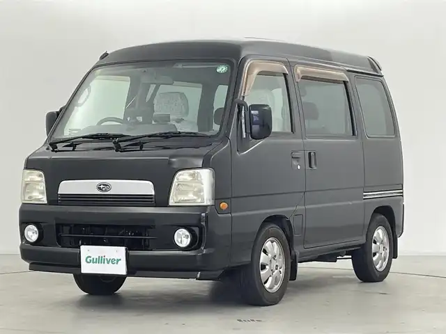 スバル ディアス ワゴン スーパーチャージャー 群馬県 2004(平16)年 8.8万km オブシディアンブラックパール 【自店専用/落札不可】/ワンオーナー/4WD/スーパーチャージャー/ポータブルナビ/　　ワンセグTV/ETC/両側スライドドア/純正13インチAW/純正フロアマット