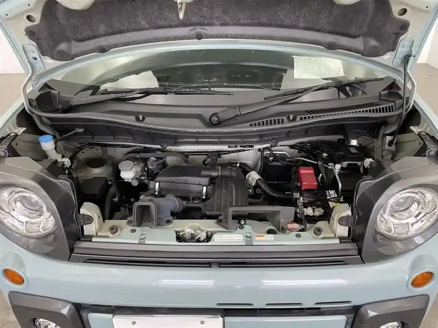 スズキ スペーシア ギア HYBRID XZ 大分県 2019(令1)年 4.6万km オフブルーメタリック/ガンメタリック2トーンルーフ 社外SDナビ/（フルセグ/CD/DVD/AM/FM）/全方位カメラ/ヘッドアップディスプレイ/衝突軽減装置/レーンアシスト/両側電動スライドドア/コーナーセンサー/ＬＥＤヘッドライト/スマートキー/プッシュスタート/ETC/前席シートヒーター