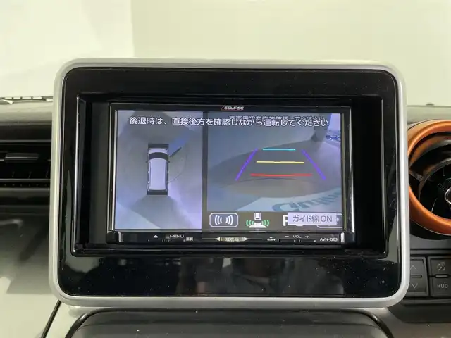 スズキ スペーシア ギア HYBRID XZ 大分県 2019(令1)年 4.6万km オフブルーメタリック/ガンメタリック2トーンルーフ 社外SDナビ/（フルセグ/CD/DVD/AM/FM）/全方位カメラ/ヘッドアップディスプレイ/衝突軽減装置/レーンアシスト/両側電動スライドドア/コーナーセンサー/ＬＥＤヘッドライト/スマートキー/プッシュスタート/ETC/前席シートヒーター