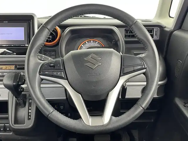 スズキ スペーシア ギア HYBRID XZ 大分県 2019(令1)年 4.6万km オフブルーメタリック/ガンメタリック2トーンルーフ 社外SDナビ/（フルセグ/CD/DVD/AM/FM）/全方位カメラ/ヘッドアップディスプレイ/衝突軽減装置/レーンアシスト/両側電動スライドドア/コーナーセンサー/ＬＥＤヘッドライト/スマートキー/プッシュスタート/ETC/前席シートヒーター