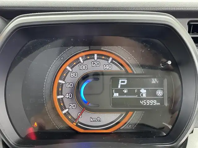 スズキ スペーシア ギア HYBRID XZ 大分県 2019(令1)年 4.6万km オフブルーメタリック/ガンメタリック2トーンルーフ 社外SDナビ/（フルセグ/CD/DVD/AM/FM）/全方位カメラ/ヘッドアップディスプレイ/衝突軽減装置/レーンアシスト/両側電動スライドドア/コーナーセンサー/ＬＥＤヘッドライト/スマートキー/プッシュスタート/ETC/前席シートヒーター