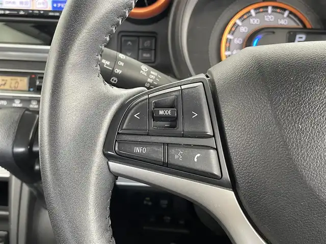スズキ スペーシア ギア HYBRID XZ 大分県 2019(令1)年 4.6万km オフブルーメタリック/ガンメタリック2トーンルーフ 社外SDナビ/（フルセグ/CD/DVD/AM/FM）/全方位カメラ/ヘッドアップディスプレイ/衝突軽減装置/レーンアシスト/両側電動スライドドア/コーナーセンサー/ＬＥＤヘッドライト/スマートキー/プッシュスタート/ETC/前席シートヒーター