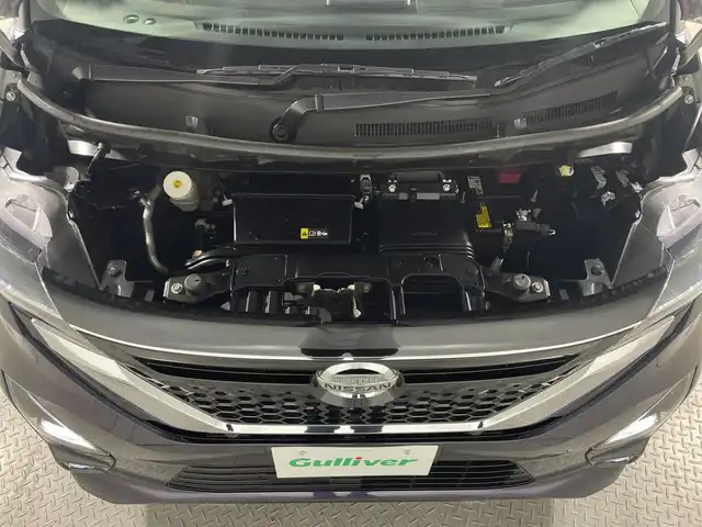 日産 ルークス ハイウェイスター Gターボ 神奈川県 2022(令4)年 2.8万km アメジストパープル ターボ/快適パックA/プレミアムグラデーションインテリア/純正9型SDナビゲーション【MM321D-L】/フルセグ　CD DVD　AM FM CD DVD　Bluetooth　iphone ipod /インテリジェントアラウンドビューモニター/先進安全装備/インテリジェントエマージェンシーブレーキ/踏み間違い防止アシスト/インテリジェントLI【車線逸脱防止支援システム】/車線逸脱警報/インテリジェントECW【前方衝突予測警報】/インテリジェントDA【ふらつき警報】/標識認識機能/ハンズフリー両側電動スライドドア【ロールサンシェード】/ブラウン革巻きステアリング/プラズマクラスター付きリアツーリングファン/グラデーションブラウン合皮×トリコットコンビシート/後席パーソナルテーブル/助手席シートバックUSB電源ソケット/SOSコール/純正ナビ連動前方ドライブレコーダー/自動防眩ミラー/プッシュスタート/スマートキー/純正14インチアルミホイール/純正リアスポイラー/LEDヘッドランプ/オートライト/LEDフロントフォグランプ/スペアキー