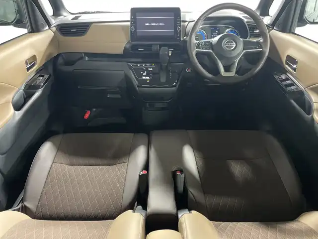 日産 ルークス ハイウェイスター Gターボ 神奈川県 2022(令4)年 2.8万km アメジストパープル ターボ/快適パックA/プレミアムグラデーションインテリア/純正9型SDナビゲーション【MM321D-L】/フルセグ　CD DVD　AM FM CD DVD　Bluetooth　iphone ipod /インテリジェントアラウンドビューモニター/先進安全装備/インテリジェントエマージェンシーブレーキ/踏み間違い防止アシスト/インテリジェントLI【車線逸脱防止支援システム】/車線逸脱警報/インテリジェントECW【前方衝突予測警報】/インテリジェントDA【ふらつき警報】/標識認識機能/ハンズフリー両側電動スライドドア【ロールサンシェード】/ブラウン革巻きステアリング/プラズマクラスター付きリアツーリングファン/グラデーションブラウン合皮×トリコットコンビシート/後席パーソナルテーブル/助手席シートバックUSB電源ソケット/SOSコール/純正ナビ連動前方ドライブレコーダー/自動防眩ミラー/プッシュスタート/スマートキー/純正14インチアルミホイール/純正リアスポイラー/LEDヘッドランプ/オートライト/LEDフロントフォグランプ/スペアキー