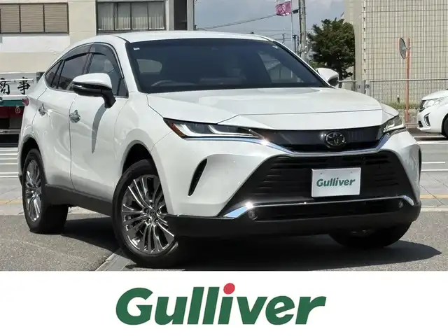 トヨタ ハリアー Z レザーパッケージ 三重県 2024(令6)年 0.6万km プラチナホワイトパールマイカ ♪♪ワンオーナー ♪♪/走行距離5107キロ/車検令和９年６月まで/トヨタセーフティーセンス/純正ナビ/　・フルセグ/　・Bluetooth/　・USB/JBLサウンド/デジタルインナーミラー/ブラックレザーシート/シートベンチレーション/D/N席パワーシート/パワーバックドア/LEDヘッドライト/LEDフォグライト/スマートキーx2/プッシュスタート/純正フロアマット/クリアランスソナー/ビルトインETC2.0