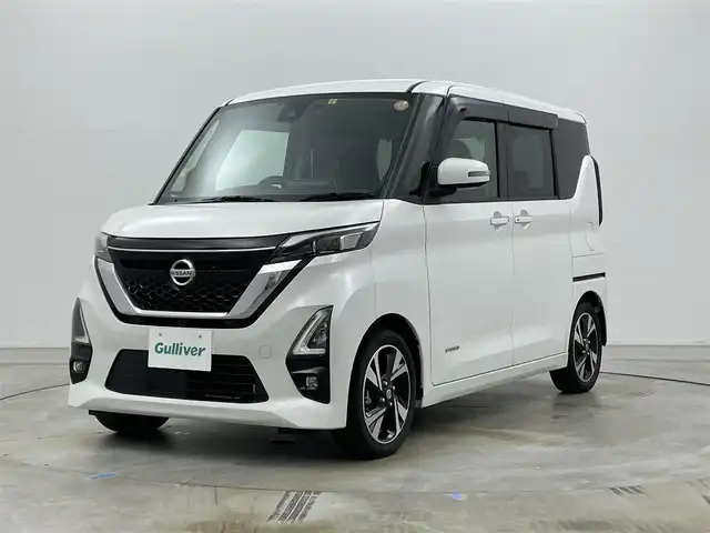 日産 ルークス HWS Gターボ プロパイロットED 岡山県 2023(令5)年 4.5万km ホワイトパール 純正9型ナビ MM222D-Le/地デジフルセグ/HDMI/Bluetooth/アラウンドビューモニター/ハンズフリーパワースライドドア/エマージェンシーブレーキ/プロパイロット /両側パワースライドドア/LEDヘッドライト/オートライト /後席サンシェード/シートバックテーブル/ビルトインETC/純正前後ドラレコ /プッシュスタート /スマートキー/ターボ/純正15インチアルミホイール