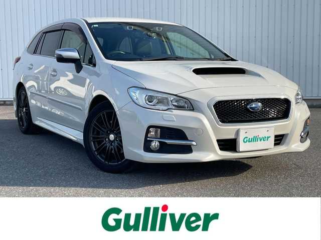 スバル レヴォーグ 1．6GT アイサイト 滋賀県 2015(平27)年 14.3万km クリスタルホワイトP 純正SDナビ/・AM/FM/・CD/DVD/・SD/USB/・Bluetooth/・フルセグTV/バックカメラ/ステアリングスイッチ/革巻きステアリング/パドルシフト/ETC/ミラー一体型前後ドラレコ/前席パワーシート/前席シートヒーター/運転席メモリーシート/オートマチックヘッドライト/LEDヘッドライト/フォグランプ/衝突軽減ブレーキ/レーンキープアシスト/先行車発進告知/アダプティブクルーズコントロール/電動格納ミラー/社外17インチアルミホイール/スマートキー×2