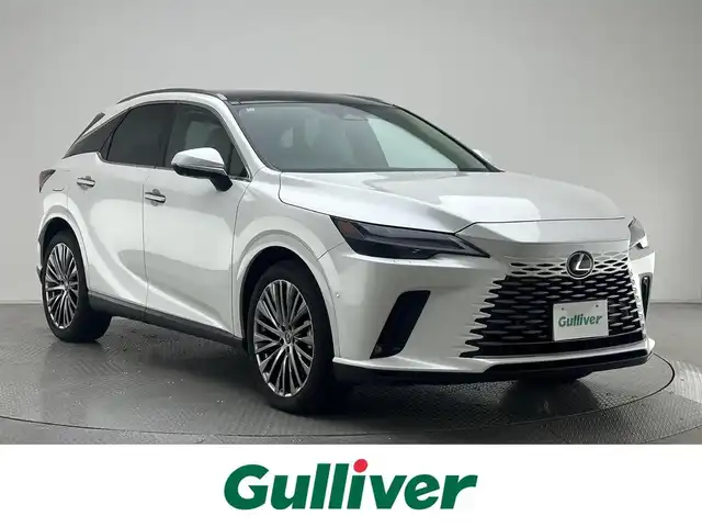 レクサス ＲＸ 450h+ バージョンL 兵庫県 2023(令5)年 2.2万km ソニッククォーツ サンルーフ/レーザーシート/シートヒーター＆エアシーター/パワーシート/純正コネクトナビ＆フルセグTV/TVキャンセラー/アラウンドビューモニター/デジタルインナーミラー/ワイヤレス充電/ETC2.0/HUD/パワーバックドア/電子パーキング/レーダークルーズコントロール/レーンキープアシスト/オートライト＆ハイビーム/LEDライト/コーナーセンサー/Aストップ/スマートキー/プッシュスタート