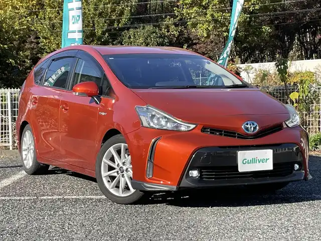 トヨタ プリウス α S ツーリングセレクション 埼玉県 2016(平28)年 6.4万km オレンジM 純正ナビTV/ナビSD読み込みせず。/純正Aw/バックカメラ/前後ドラレコ/ビルトインETC/プッシュスタート/LEDヘッドライト/オートライト/取扱説明書/保証書付整備手帳